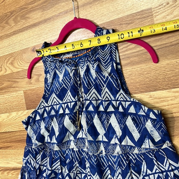 Anthropologie Tiered Abstract Maxi Dress size S - Picture 6 of 16